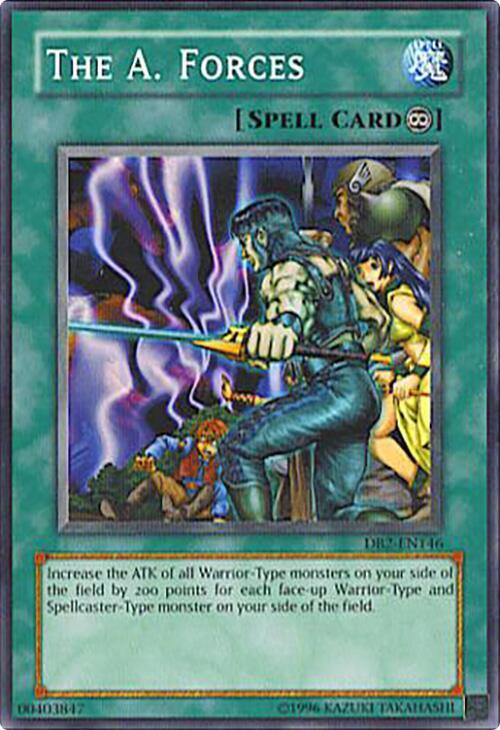 The A. Forces DB2-EN146 card from Dark Beginning 2