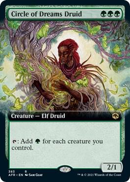 Circle of Dreams Druid (Extended Art) 383 card from Adventures in the Forgotten Realms