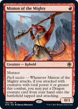 Minion of the Mighty 156 card from Adventures in the Forgotten Realms