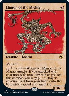 Minion of the Mighty (Showcase) 320 card from Adventures in the Forgotten Realms