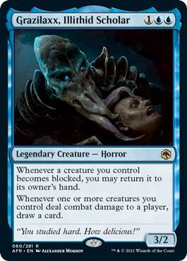 Grazilaxx, Illithid Scholar 60 card from Adventures in the Forgotten Realms