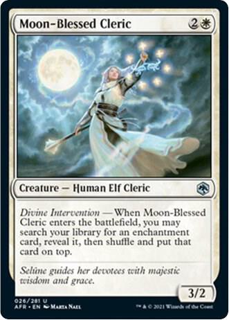 Moon-Blessed Cleric 26 card from Adventures in the Forgotten Realms