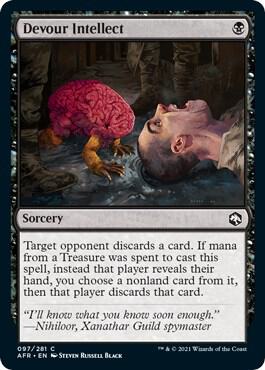 Devour Intellect 97 card from Adventures in the Forgotten Realms
