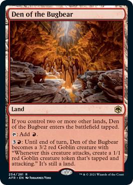 Den of the Bugbear 254 card from Adventures in the Forgotten Realms