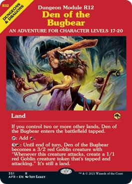 Den of the Bugbear (Dungeon Module) 351 card from Adventures in the Forgotten Realms