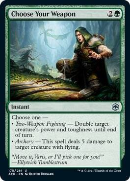 Choose Your Weapon 175 card from Adventures in the Forgotten Realms