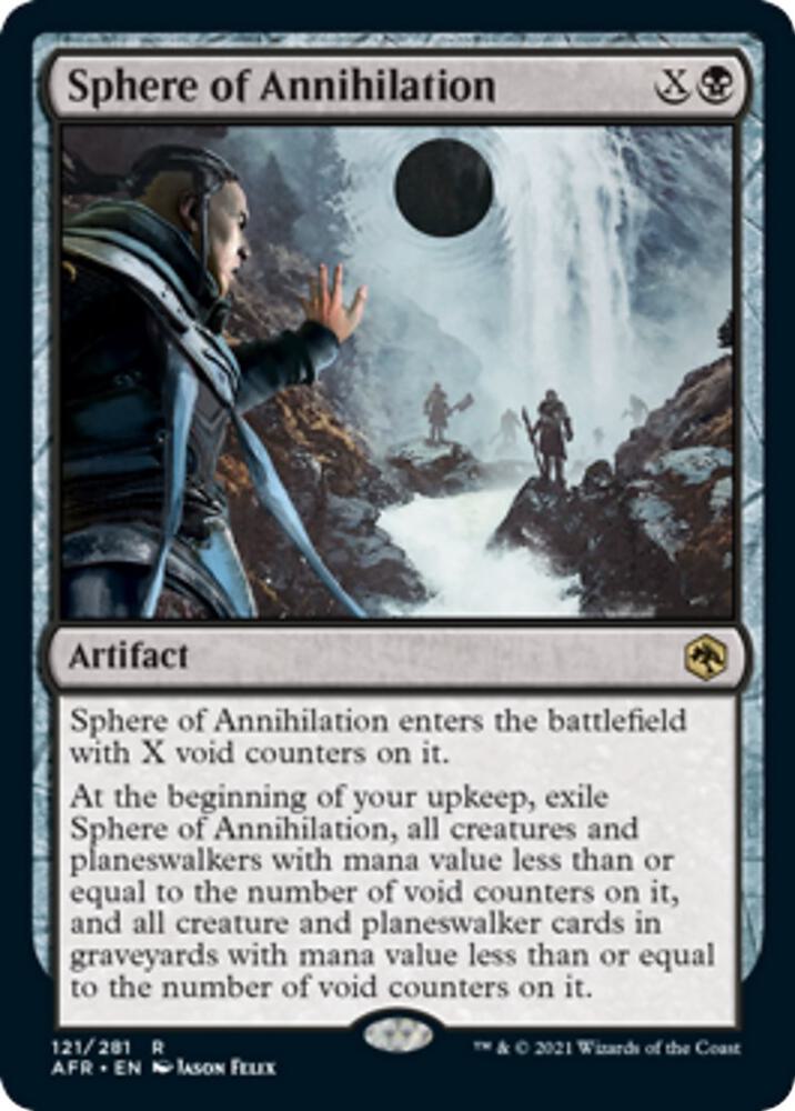Sphere of Annihilation 121 card from Adventures in the Forgotten Realms
