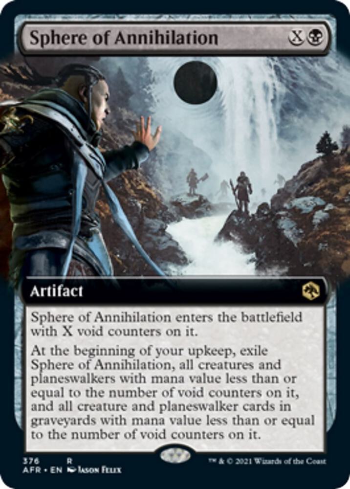 Sphere of Annihilation (Extended Art) 376 card from Adventures in the Forgotten Realms