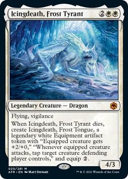 Icingdeath, Frost Tyrant 20 card from Adventures in the Forgotten Realms
