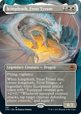Icingdeath, Frost Tyrant (Borderless) 287 card from Adventures in the Forgotten Realms