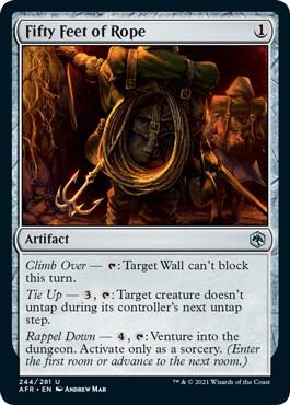 Fifty Feet of Rope 244 card from Adventures in the Forgotten Realms