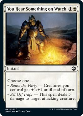 You Hear Something on Watch 42 card from Adventures in the Forgotten Realms
