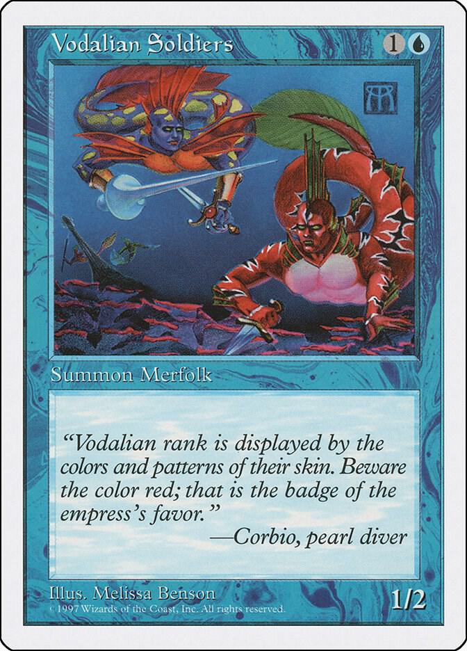 Vodalian Soldiers card from Fifth Edition