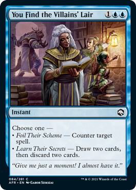 You Find the Villains' Lair 84 card from Adventures in the Forgotten Realms