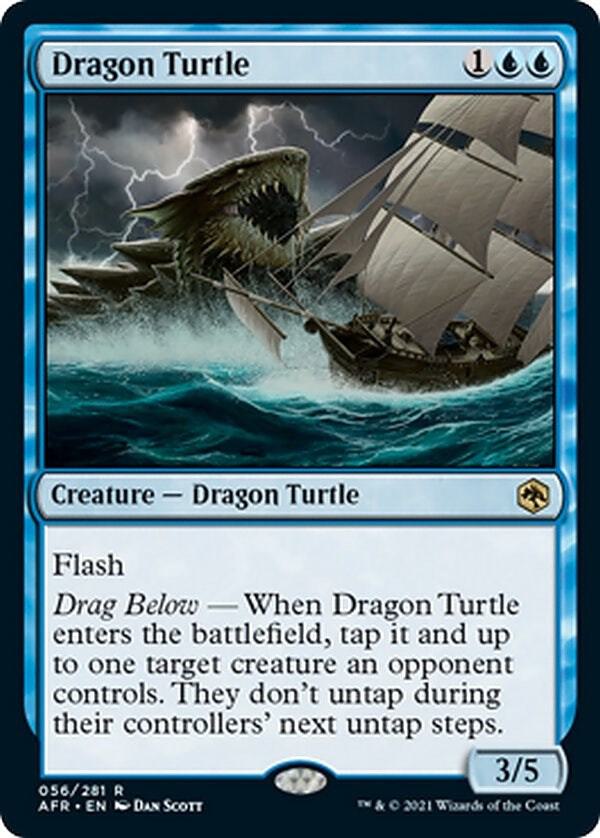 Dragon Turtle 56 card from Adventures in the Forgotten Realms