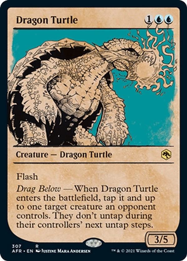 Dragon Turtle (Showcase) 307 card from Adventures in the Forgotten Realms