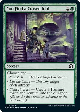 You Find a Cursed Idol 213 card from Adventures in the Forgotten Realms