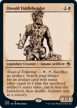 Oswald Fiddlebender (Showcase) 304 card from Adventures in the Forgotten Realms