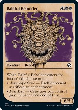 Baleful Beholder (Showcase) 311 card from Adventures in the Forgotten Realms