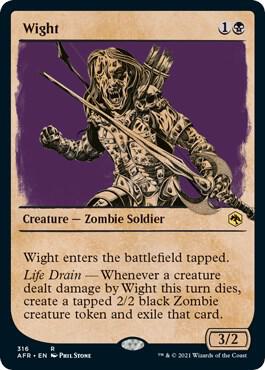 Wight (Showcase) 316 card from Adventures in the Forgotten Realms