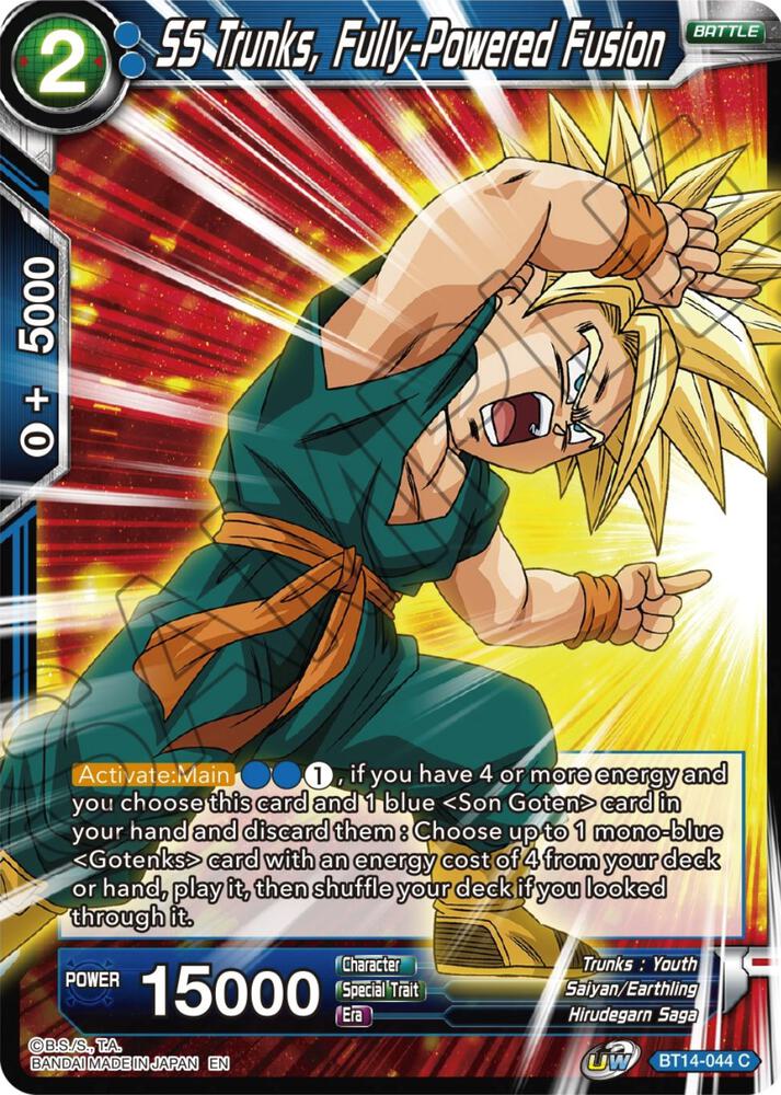 SS Trunks, Fully-Powered Fusion BT14-044 card from Cross Spirits