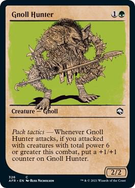 Gnoll Hunter (Showcase) 326 card from Adventures in the Forgotten Realms