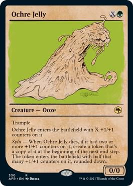 Ochre Jelly (Showcase) 330 card from Adventures in the Forgotten Realms