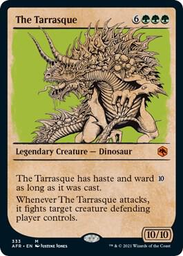 The Tarrasque (Showcase) 333 card from Adventures in the Forgotten Realms