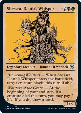 Shessra, Death's Whisper (Showcase) 345 card from Adventures in the Forgotten Realms