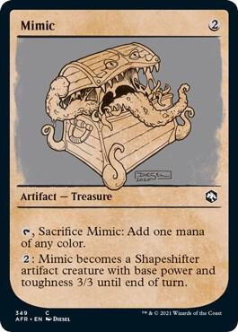 Mimic (Showcase) 349 card from Adventures in the Forgotten Realms