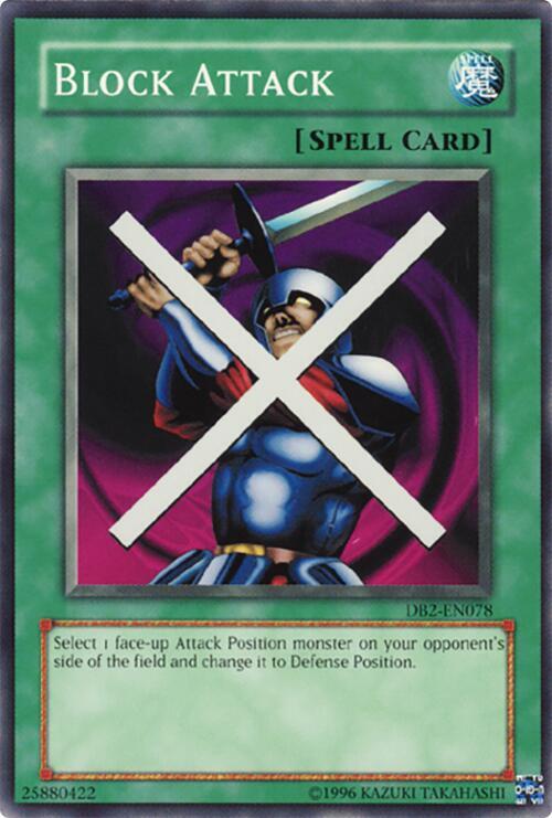 Block Attack DB2-EN078 card from Dark Beginning 2