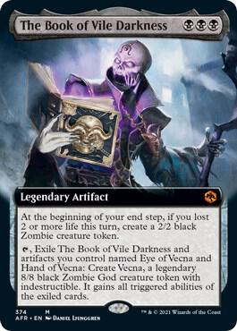 The Book of Vile Darkness (Extended Art) 374 card from Adventures in the Forgotten Realms