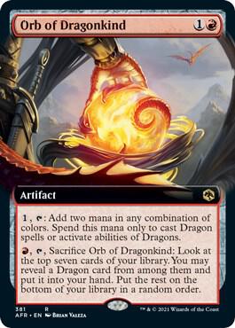 Orb of Dragonkind (Extended Art) 381 card from Adventures in the Forgotten Realms