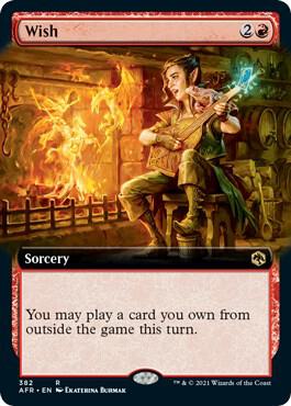 Wish (Extended Art) 382 card from Adventures in the Forgotten Realms