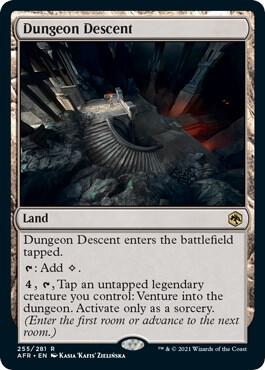 Dungeon Descent 255 card from Adventures in the Forgotten Realms