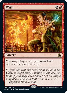 Wish 166 card from Adventures in the Forgotten Realms