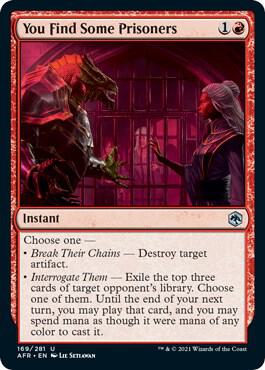 You Find Some Prisoners 169 card from Adventures in the Forgotten Realms