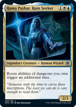 Hama Pashar, Ruin Seeker 224 card from Adventures in the Forgotten Realms