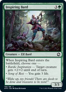 Inspiring Bard 189 card from Adventures in the Forgotten Realms