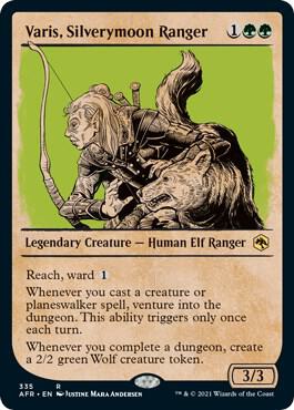 Varis, Silverymoon Ranger (Showcase) 335 card from Adventures in the Forgotten Realms