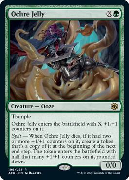 Ochre Jelly 196 card from Adventures in the Forgotten Realms