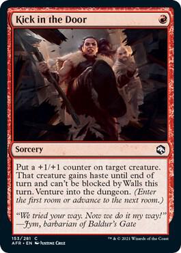 Kick in the Door 153 card from Adventures in the Forgotten Realms