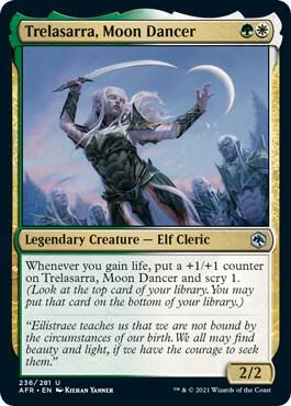 Trelasarra, Moon Dancer 236 card from Adventures in the Forgotten Realms