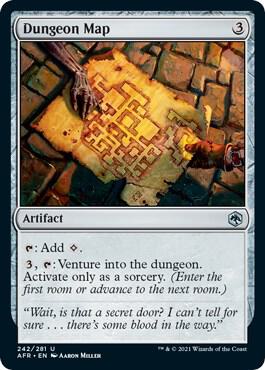 Dungeon Map 242 card from Adventures in the Forgotten Realms