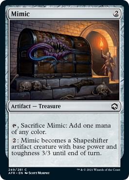 Mimic 249 card from Adventures in the Forgotten Realms