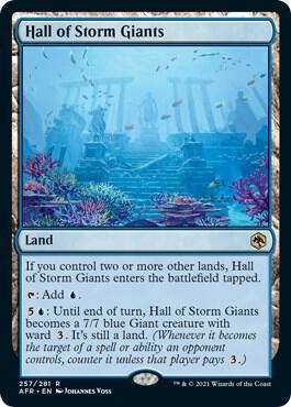 Hall of Storm Giants 257 card from Adventures in the Forgotten Realms