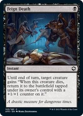 Feign Death 103 card from Adventures in the Forgotten Realms