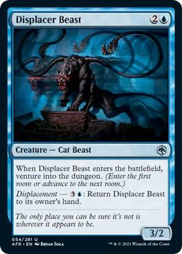 Displacer Beast 54 card from Adventures in the Forgotten Realms
