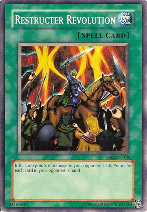 Restructer Revolution DB2-EN108 card from Dark Beginning 2
