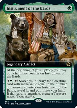 Instrument of the Bards (Extended Art) 385 card from Adventures in the Forgotten Realms